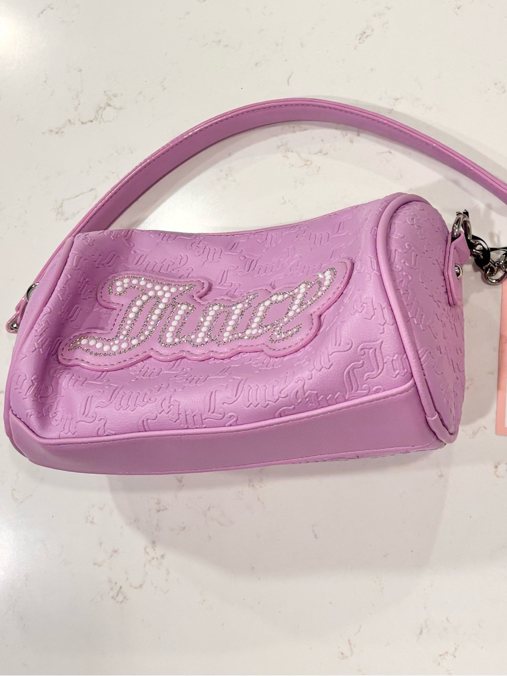Purple Juicy Couture mini Bag NWT Sparkly Violet Tulle Debos